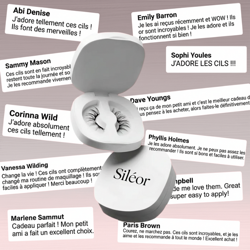 Siléor™ Cils Magnétiques Sans Colle